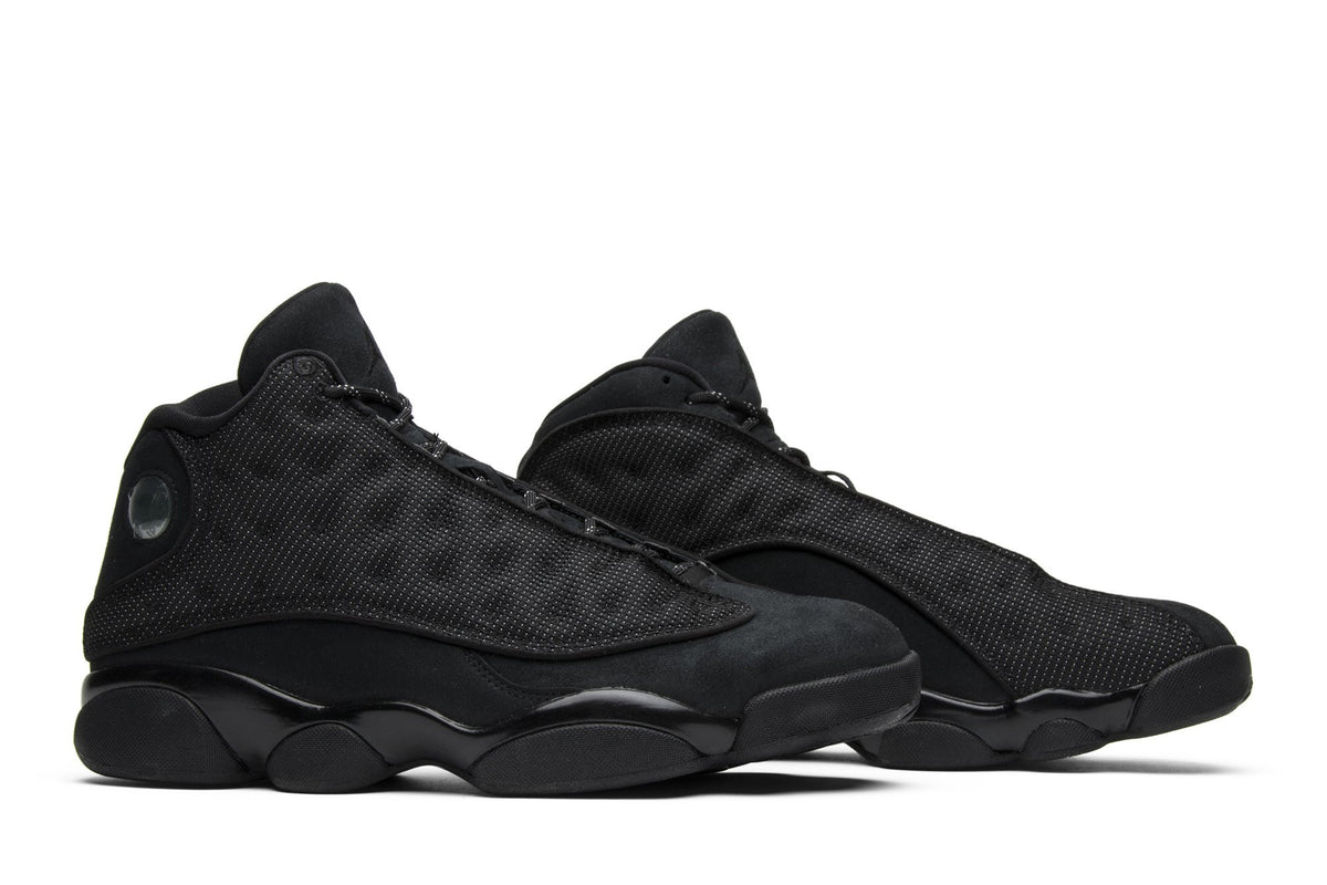 Retro 13 Sneakers — Black Cat — 414571-011