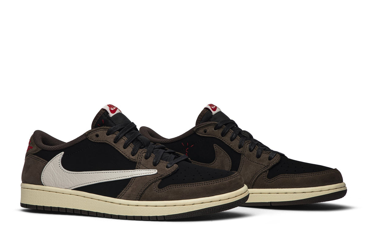 Travis Scott Collaboration — Retro 1 Low Sneakers — Mocha — CQ4277-001