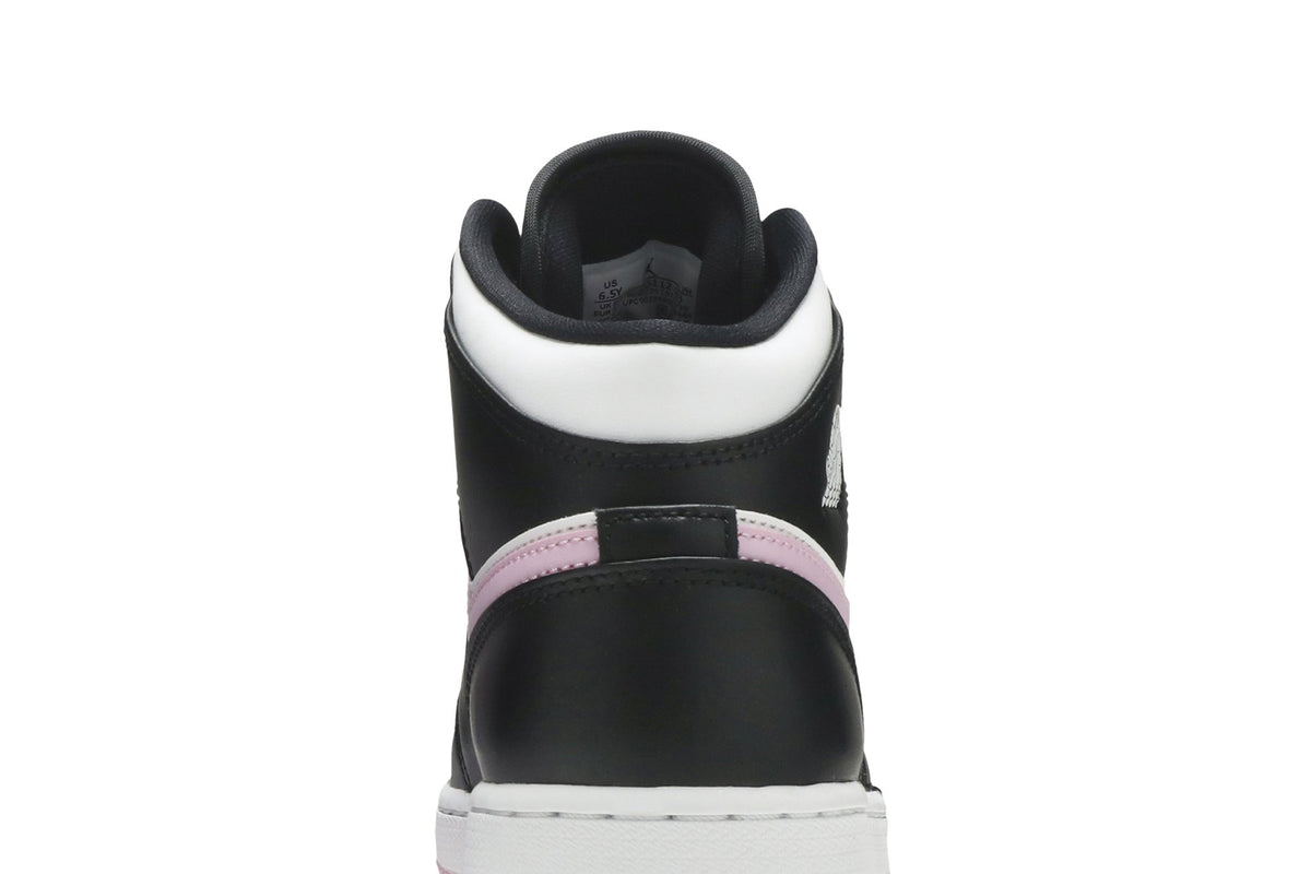 Retro 1 Mid GS Sneakers — White Light Arctic Pink — 555112-103