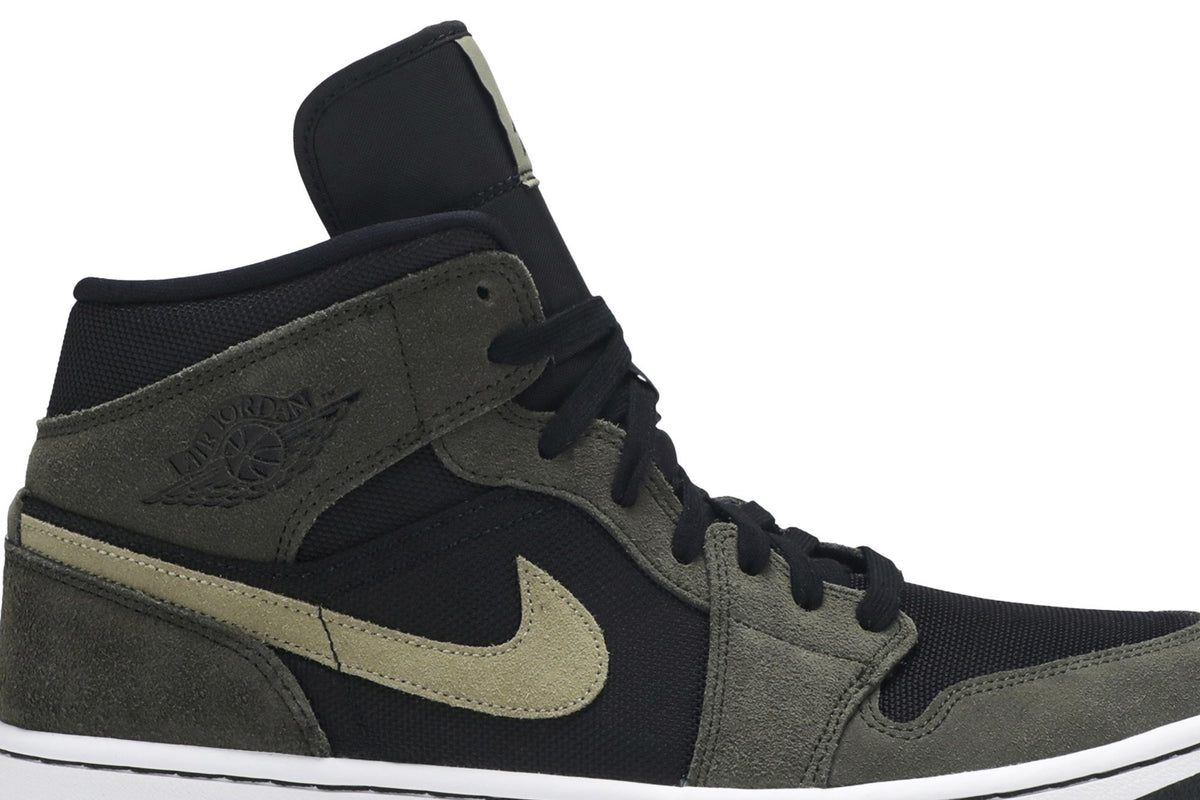 Retro 1 Mid Sneakers — Olive — BQ6472-030