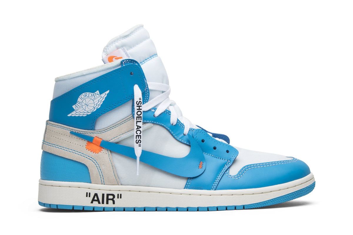 Off-White Collaboration — Retro 1 High OG Sneakers — UNC — AQ0818-148