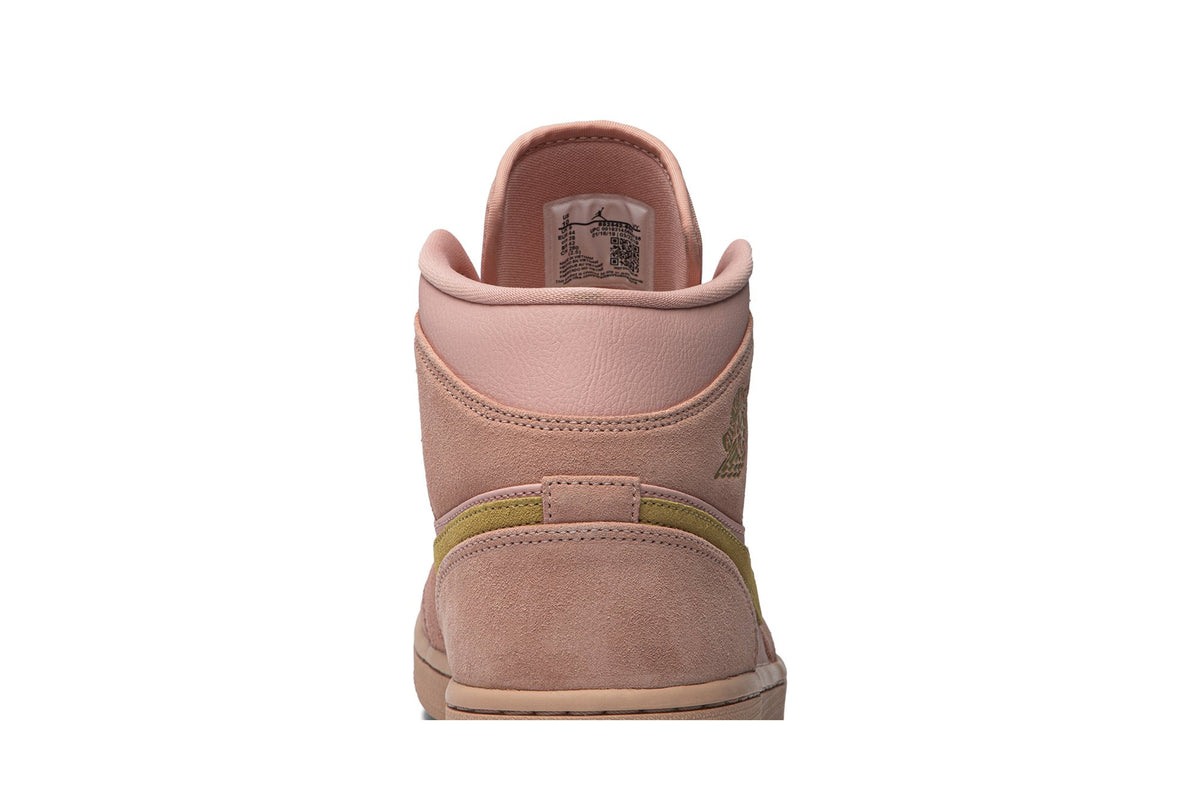 Retro 1 Mid Sneakers — Coral Gold — 852542-600