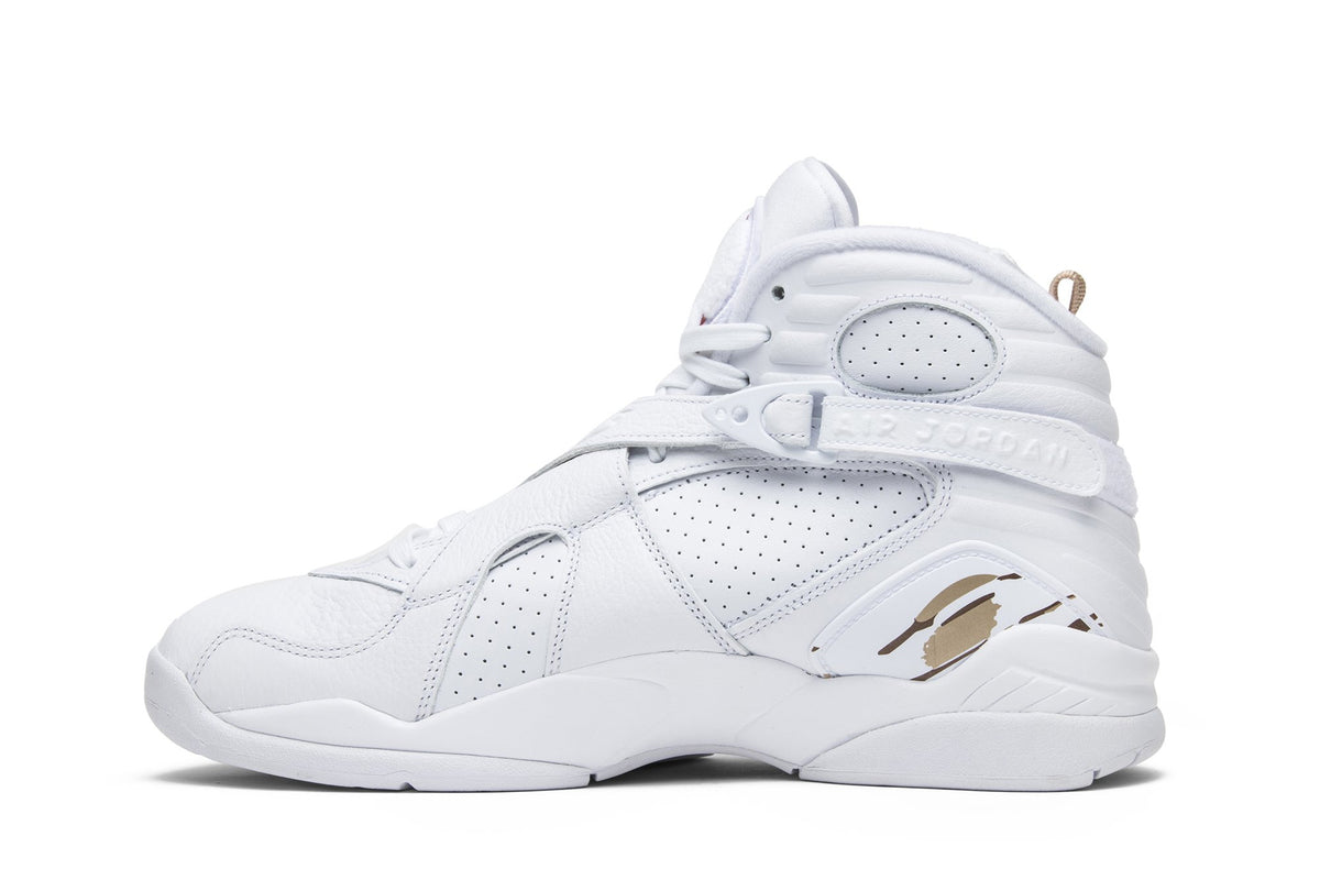 OVO Collaboration — Retro 8 Sneakers — White — AA1239-135