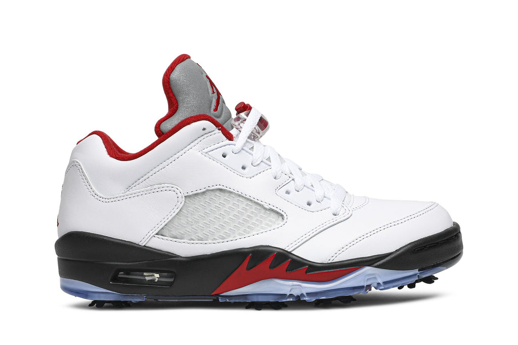 Retro 5 Low Golf Shoes — Fire Red — CU4523-100