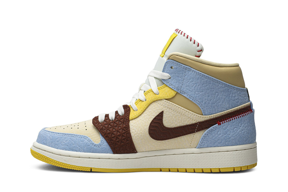 Maison Chateau Rouge Collaboration — Retro 1 Mid SE Sneakers — Fearless — CU2803-200