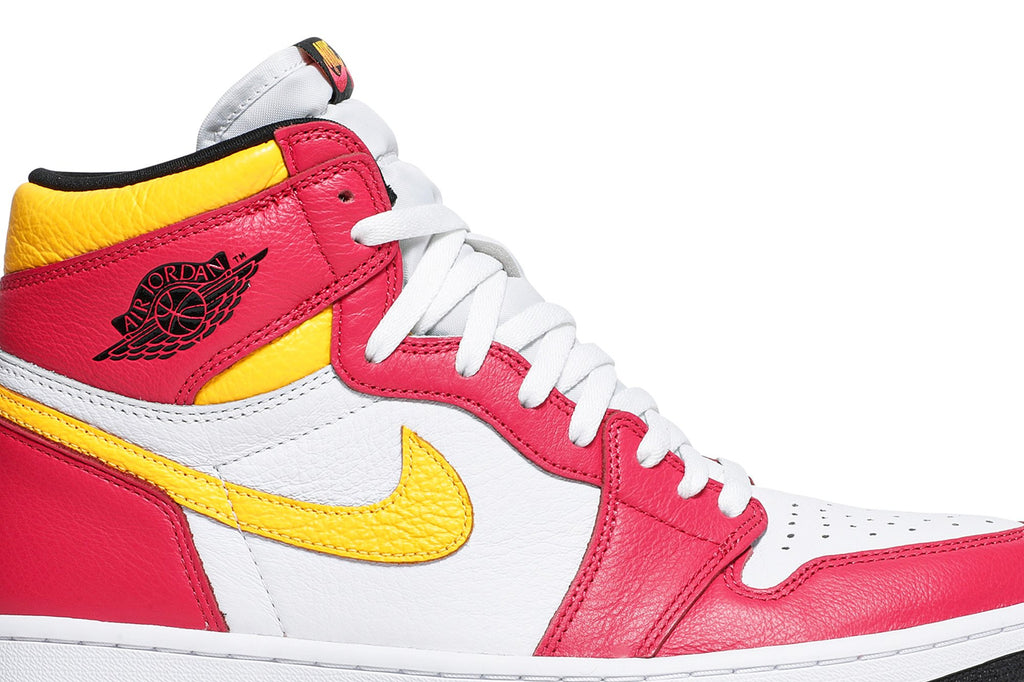 Retro 1 High OG Sneakers — Light Fusion Red — 555088-603