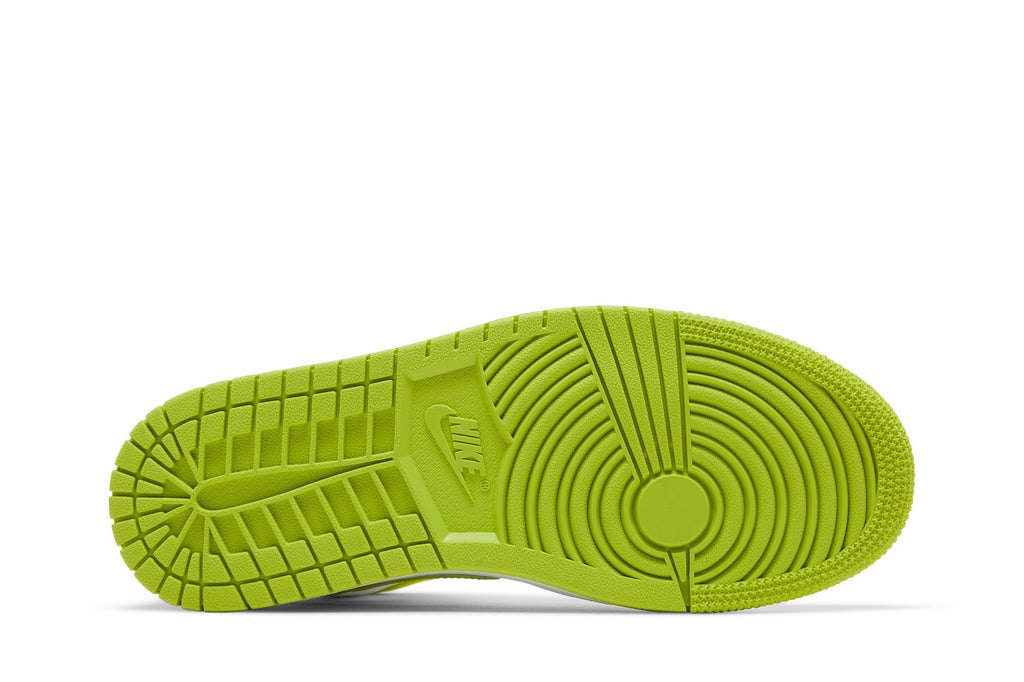 Retro 1 Mid Sneakers — White Lime — BQ6472-131