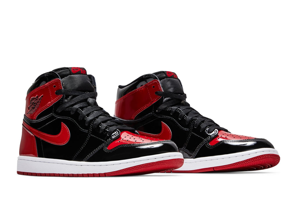 Retro 1 High OG Sneakers — Patent Bred — 555088-063