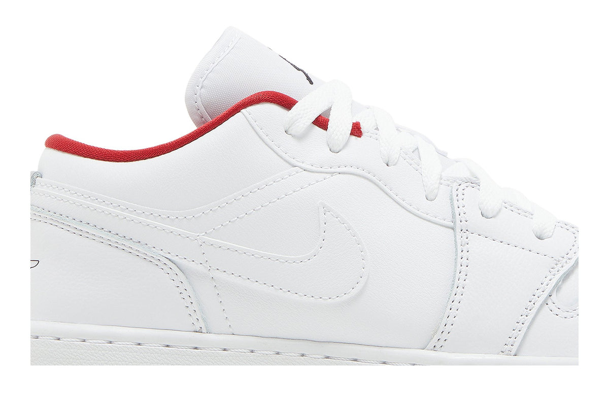 Retro 1 Low GS Sneakers — White Gym Red — 553560-164