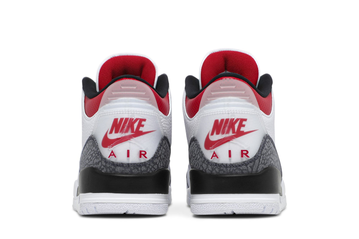 Retro 3 Denim SE Sneakers — Fire Red — CZ6431-100