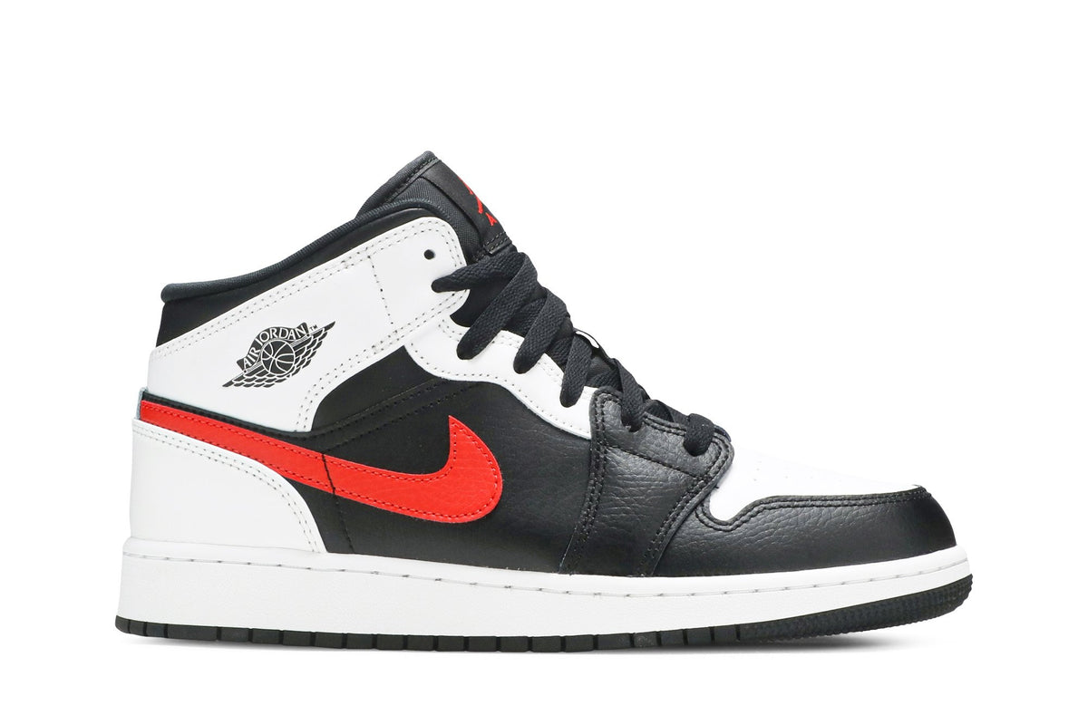Retro 1 Mid GS Sneakers — Chile Red — 554725-075
