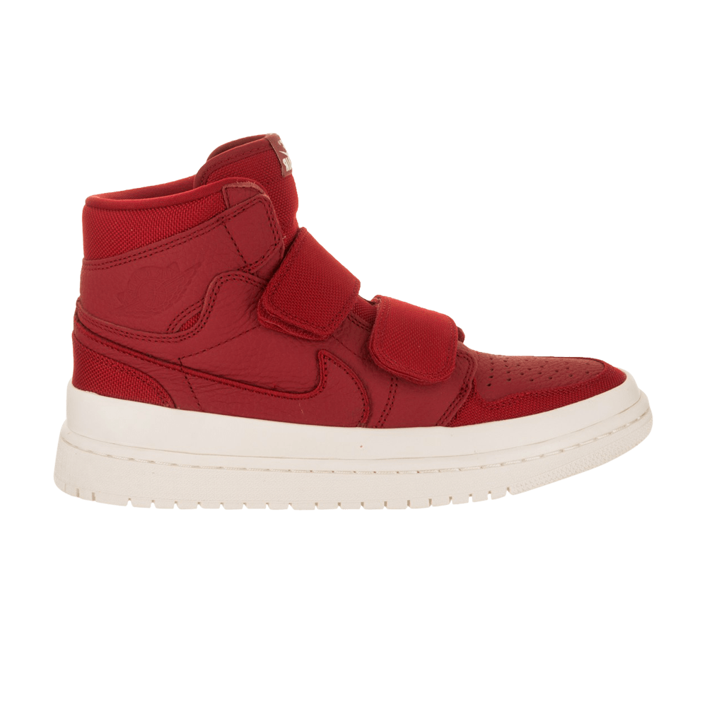 Retro 1 Hi Double Strap Sneakers — Gym Red — AQ7924-601