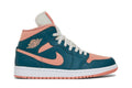 Retro 1 Mid Sneakers — Dark Teal Green — BQ6472-308