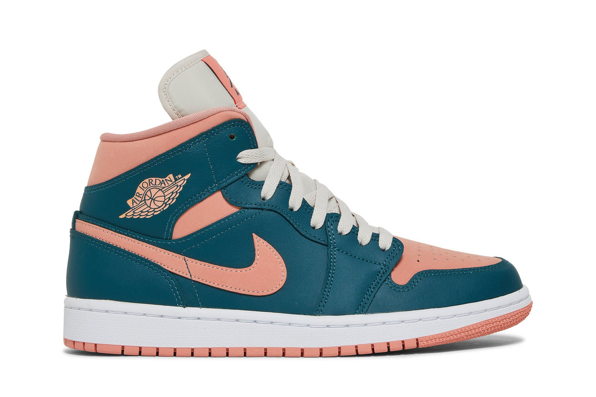 Retro 1 Mid Sneakers — Dark Teal Green — BQ6472-308