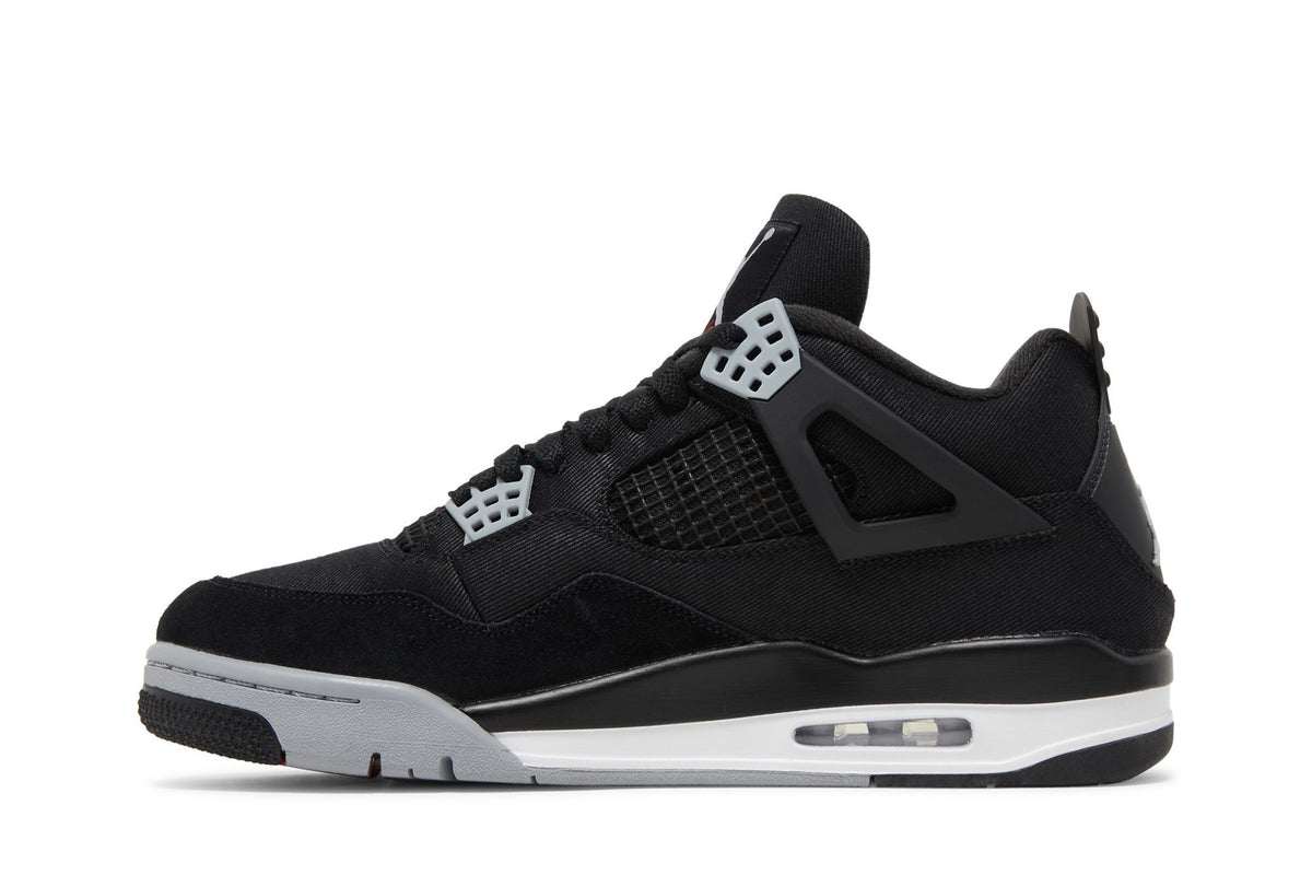 Retro 4 SE Sneakers — Black Canvas — DH7138-006