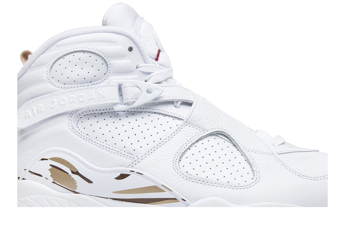 OVO Collaboration — Retro 8 Sneakers — White — AA1239-135