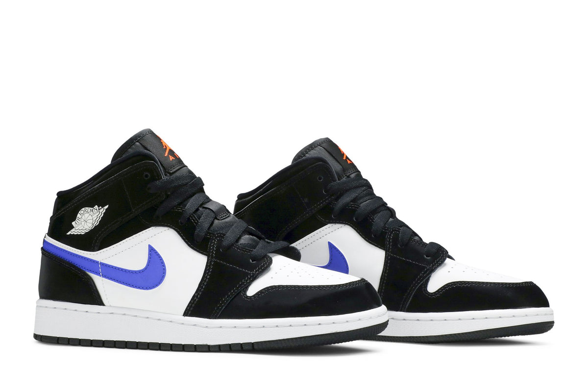 Retro 1 Mid GS Sneakers — Black Racer Blue — 554725-084