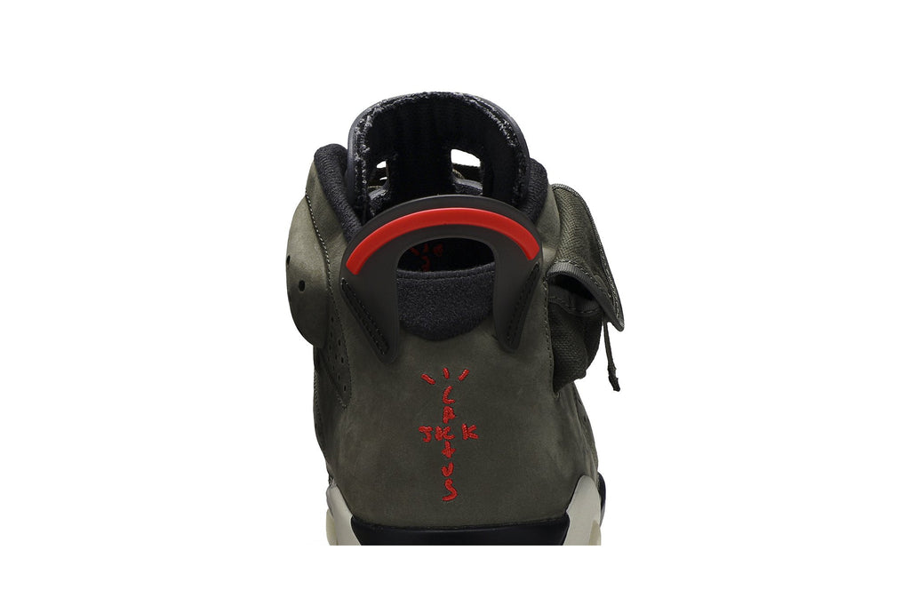 Travis Scott Collaboration — Retro 6 Sneakers — Olive — CN1084-200