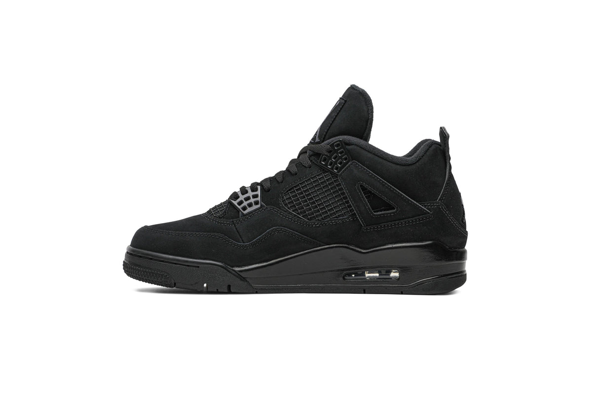 Retro 4 Sneakers — Black Cat — CU1110-010