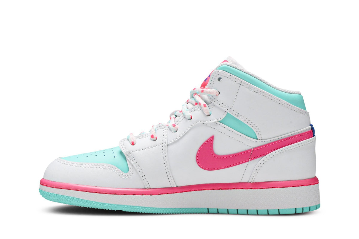 Retro 1 Mid GS Sneakers — Digital Pink — 555112-102