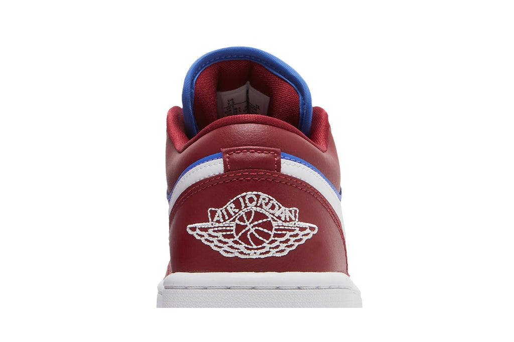 Retro 1 Low Sneakers — Deep Red Blue — DC0774-604