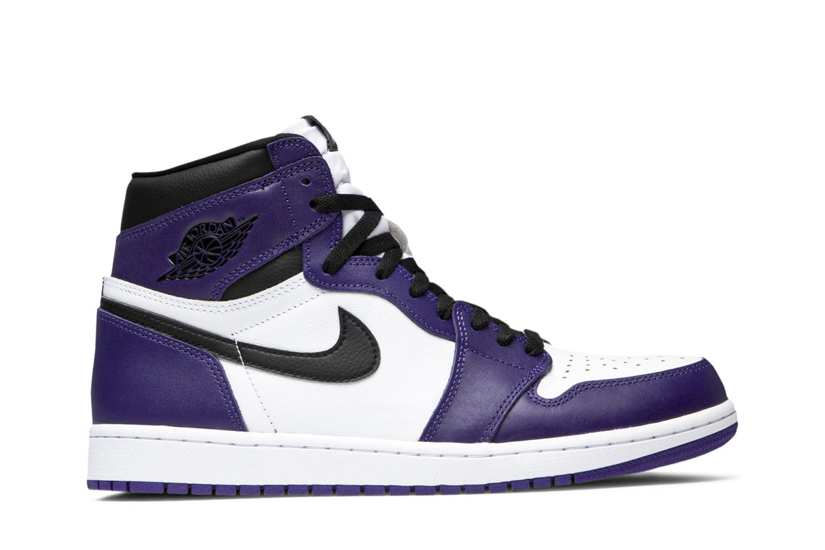 Retro 1 High OG Sneakers — Court Purple 2.0 — 555088-500