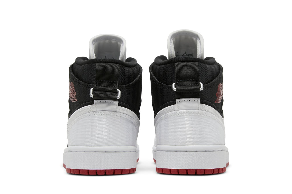 Retro 1 Mid SE Utility Sneakers — White Black Gym Red — DD9338-016