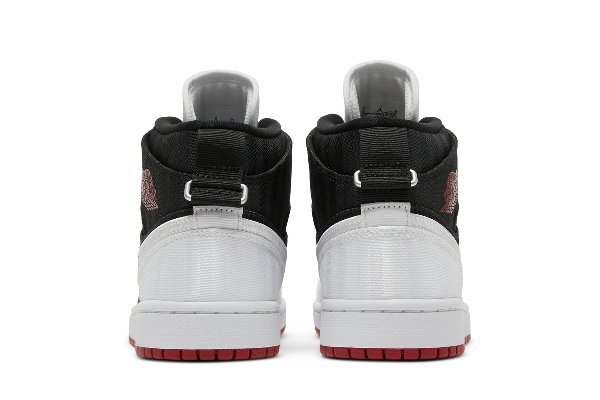 Retro 1 Mid SE Utility Sneakers — White Black Gym Red — DD9338-016