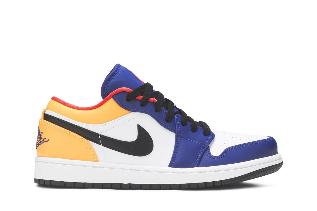 Retro 1 Low Sneakers — White Deep Royal Blue — 553558-123