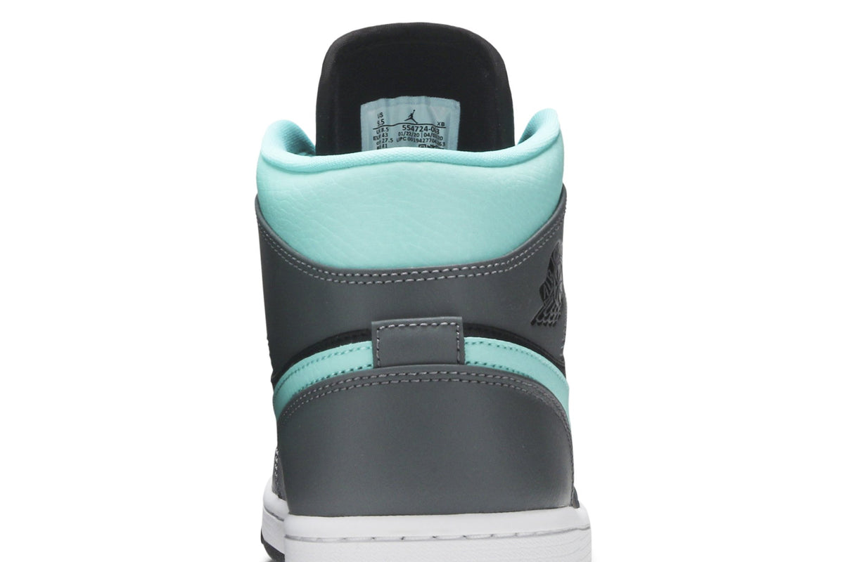 Retro 1 Mid Sneakers — Grey Aqua — 554724-063