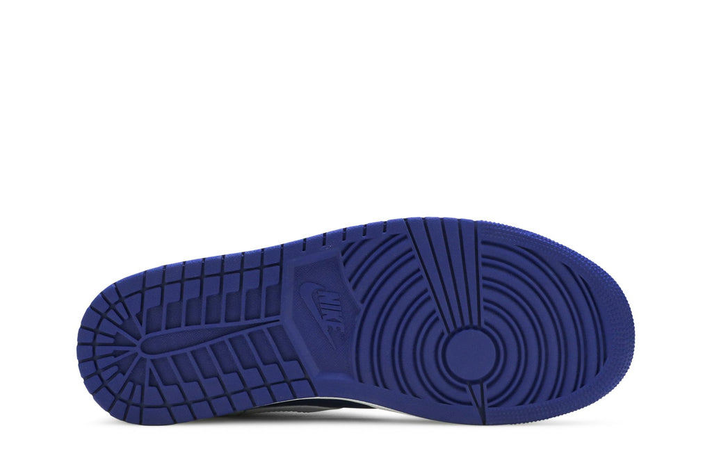 Retro 1 Mid Sneakers — White Deep Royal Blue — 554724-131
