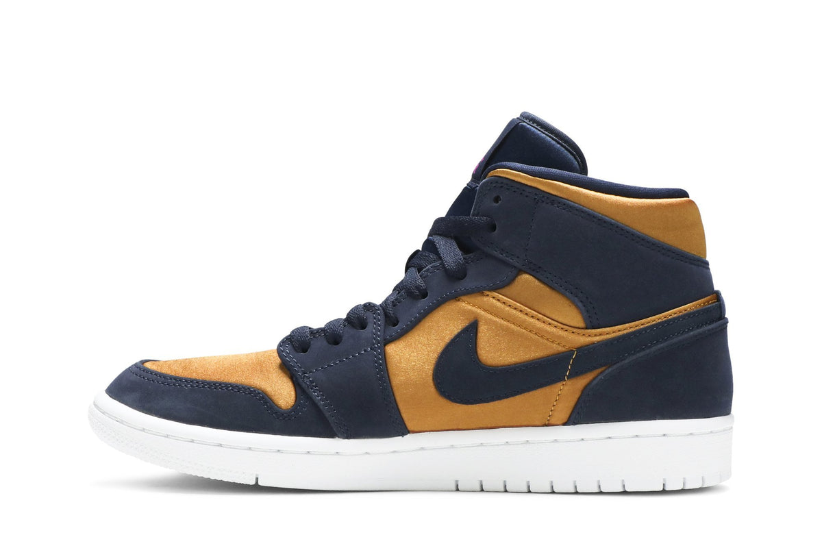 Retro 1 Mid SE Premium Sneakers — Stain Gold — 852542-401