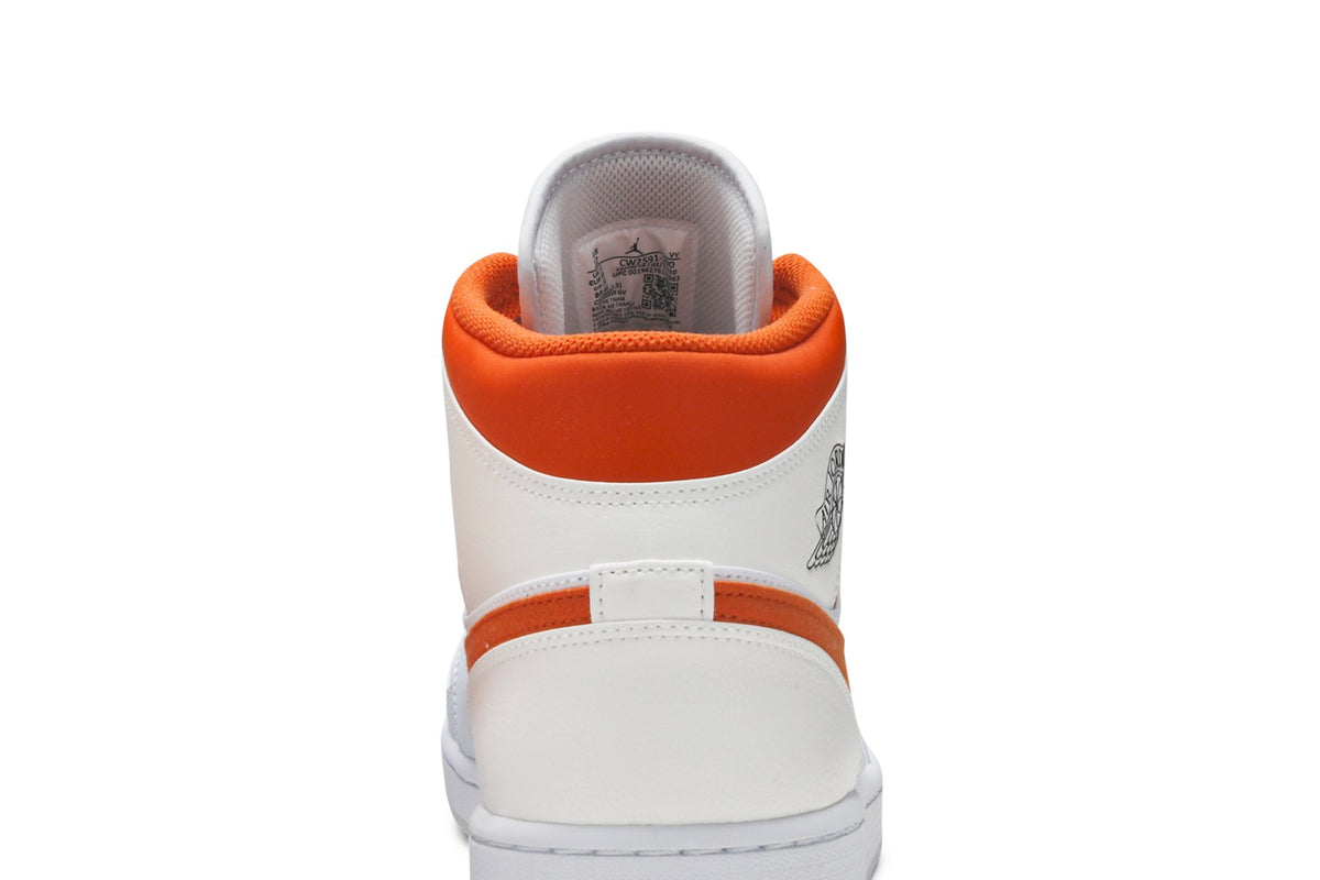 Retro 1 Mid Sneakers — Starfish — CW7591-100