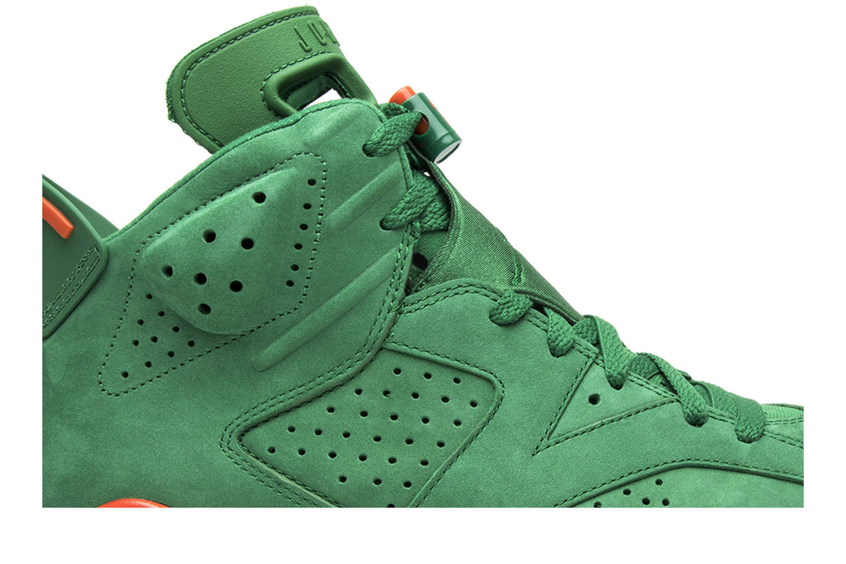Retro 6 NRG Sneakers — Green Suede Gatorade — AJ5986-335