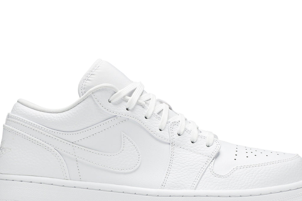Retro 1 Low Sneakers — Triple White — 553558-130