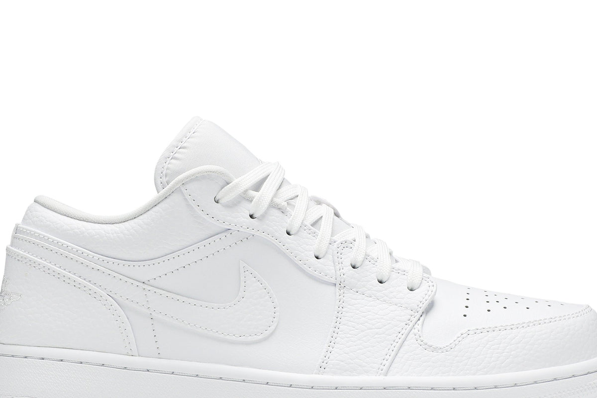 Retro 1 Low Sneakers — Triple White — 553558-130