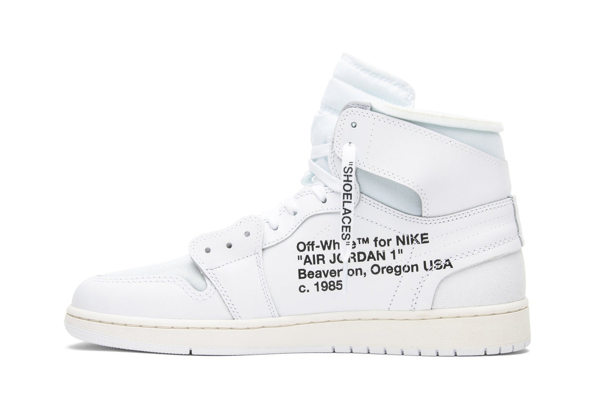 Off-White Collaboration — Retro 1 High OG Sneakers — White — AQ0818-100