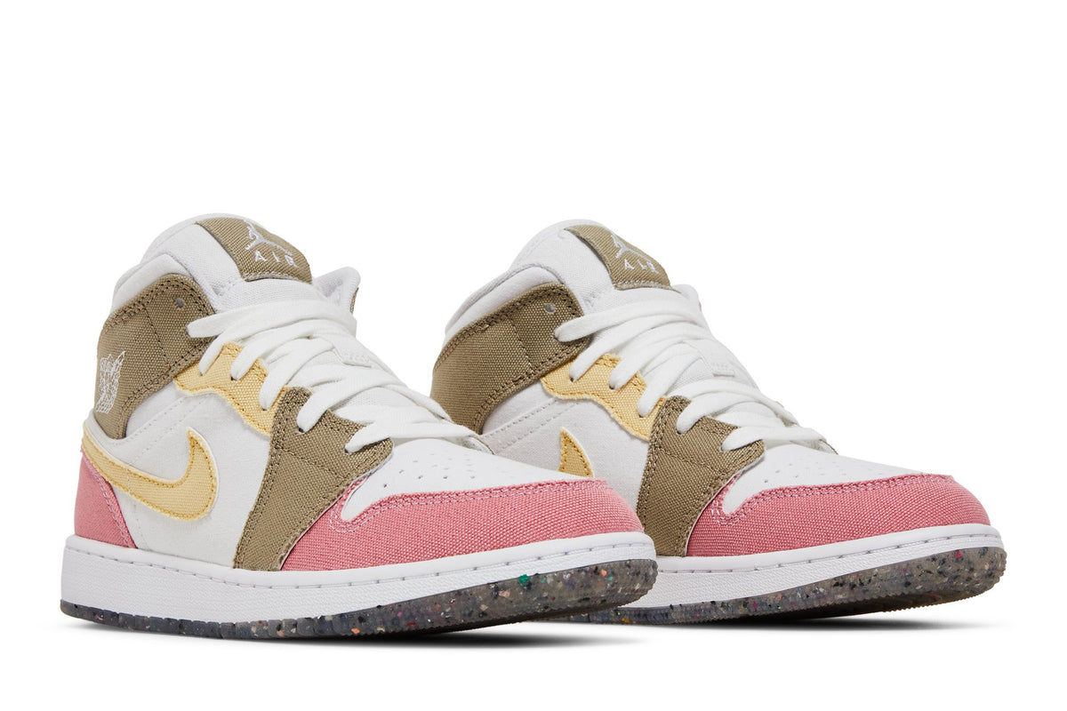Retro 1 Mid SE GS Sneakers — Pastel Grind — DJ0338-100