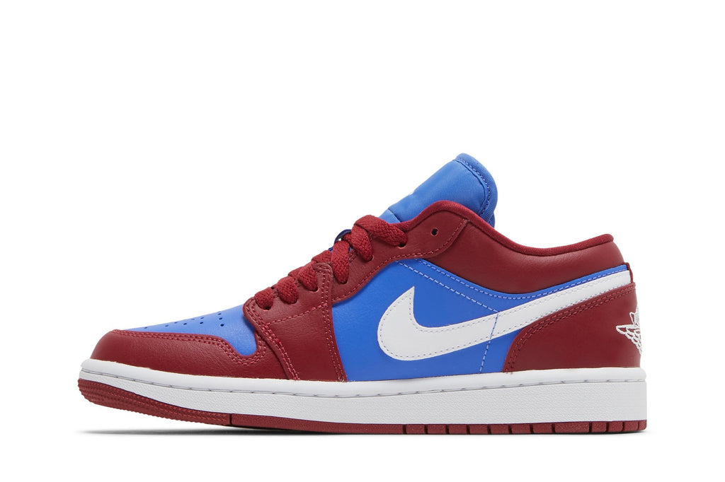 Retro 1 Low Sneakers — Deep Red Blue — DC0774-604