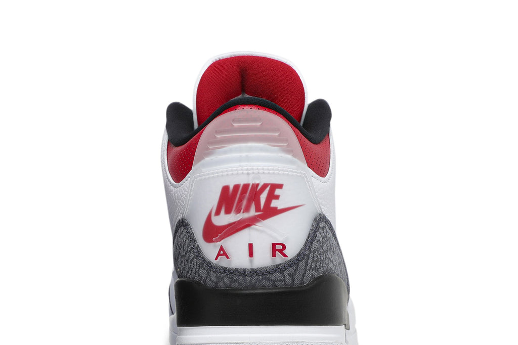 Retro 3 Denim SE Sneakers — Fire Red — CZ6431-100
