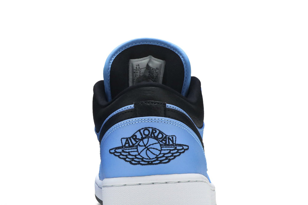 Retro 1 Low Sneakers — University Blue Black — 553558-403