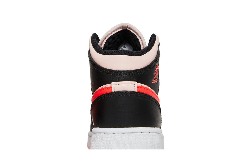Retro 1 Mid GS Sneakers — Black Pink Crimson — 554725-604