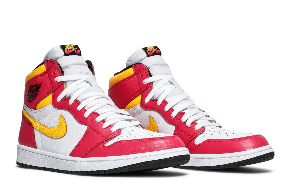 Retro 1 High OG Sneakers — Light Fusion Red — 555088-603