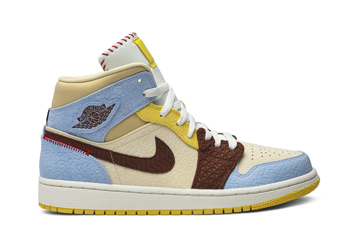 Maison Chateau Rouge Collaboration — Retro 1 Mid SE Sneakers — Fearless — CU2803-200