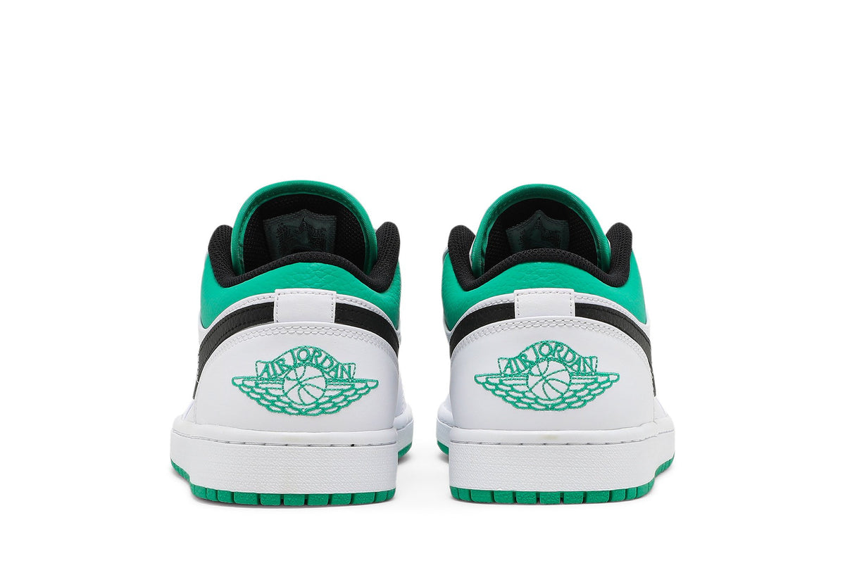 Retro 1 Low Sneakers — White Lucky Green — 553558-129