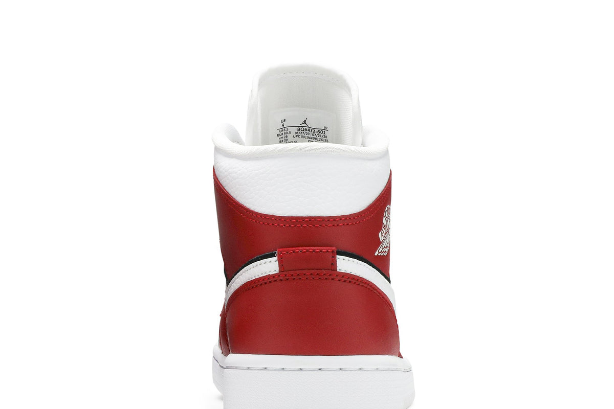 Retro 1 Mid Sneakers — Gym Red Black — BQ6472-601
