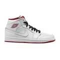 Retro 1 Mid Sneakers — White Gym Red — 554724-103