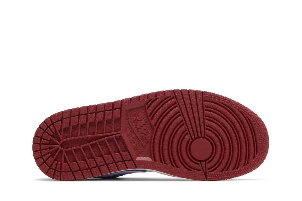 Retro 1 Low Sneakers — Deep Red Blue — DC0774-604
