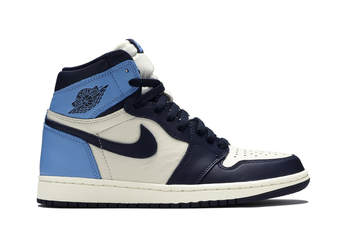 Retro 1 High OG Sneakers — Obsidian — 555088-140
