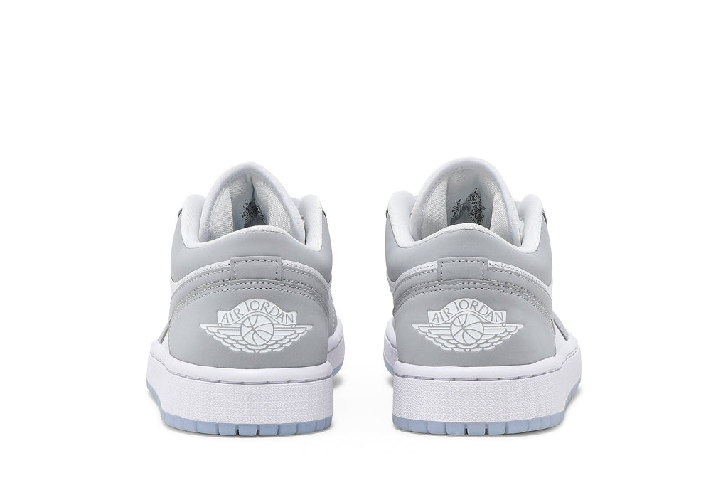Retro 1 Low Sneakers — White Wolf Grey — DC0774-105